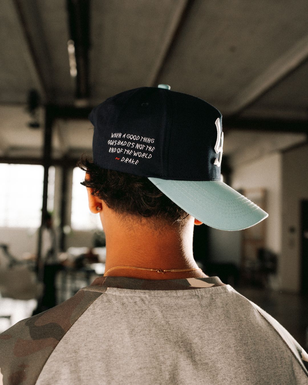 NAVY BABYBLUE CAP