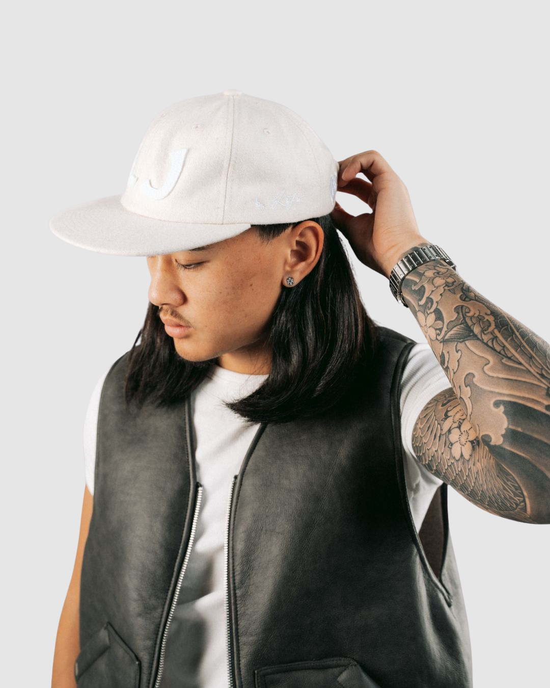 BEIGE WOOL CAP