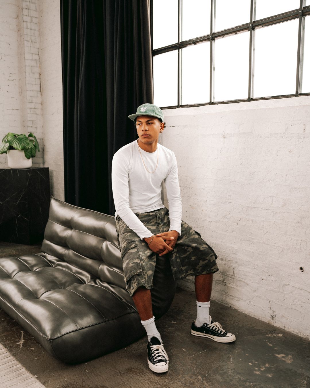 DENIM GREEN CAP
