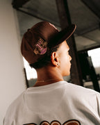 BROWN PINK CAP