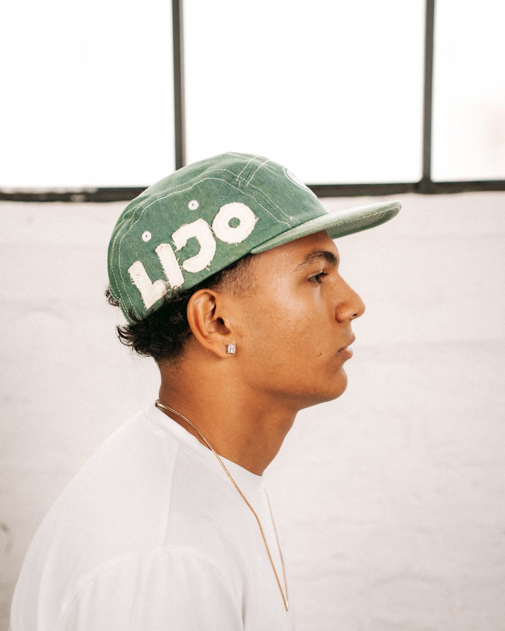 DENIM GREEN CAP