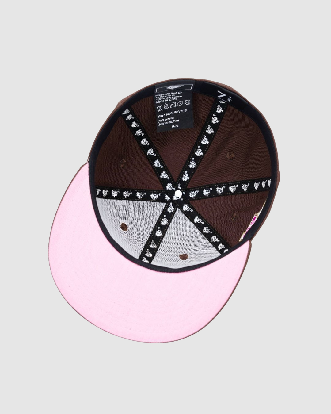 BROWN PINK CAP